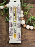 Silver Tabby Cat Pen