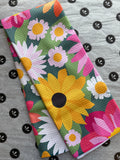Geometry Wild Blooms Tea Towel