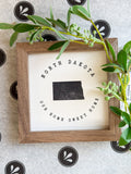 North Dakota Our Home Sweet Home Sign - Small