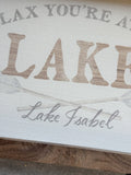 Relax You're At The Lake Art