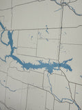 Lake Map Personalized Lake Sakakawea