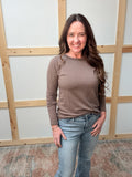 Exposed Stitch Top