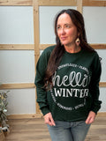 Hello Winter Graphic Sweatshirt