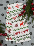 Geometry Ugly Sweater Day Tea Towel