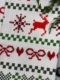 Geometry Ugly Sweater Day Tea Towel