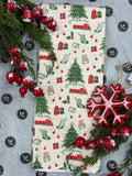 Geometry Holiday Jubilee Traditional Tea Towel