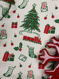 Geometry Holiday Jubilee Traditional Tea Towel