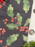 Geometry Holly Night Tea Towel