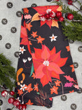 Geometry Poinsettia Tea Towel