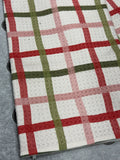Geometry Festive Plaid Tea Towel