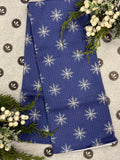 Geometry Snowy Indigo Tea Towel