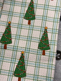 Geometry Jolly Plaid Tea Towel