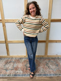 Mid Rise Straight Jeans