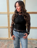 Alex Mesh Top With Bows