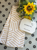 Geometry Stacked Cubes Tea Towel