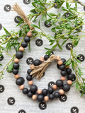 36" Wood Bead Garland