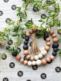 36" Wood Bead Garland