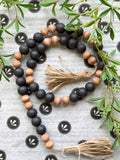 36" Wood Bead Garland