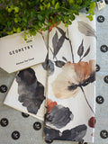 Geometry Moody Poppy Tea Towel
