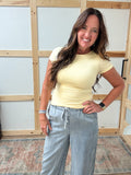 Double Layered Short Sleeved Top