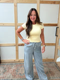 Double Layered Short Sleeved Top