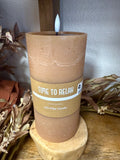 8"x4" Wide Carmel Led Pillar Candle