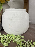 6" Matte White Planter