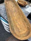 Long Carved Dough Bowl