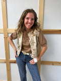 Seersucker Knit Henley Top