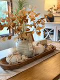 Long Carved Dough Bowl