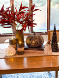 8x4 Wide Black Led Pillar Candle