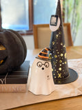 Black Metal Witch Hat Decor