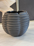 4"x5" Black Ceramic Modern Vase