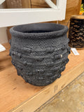 8" Black Knot Vase