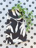 Geometry Midnight Petal Tea Towel