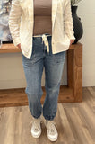 High Rise Denim Jogger