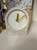 5" Arched Ivory Table Clock