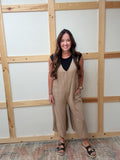 Double Vneck Jumpsuit