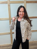 Leopard Print Oversized Jacket