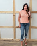 High Rise Cuffed Capri With Tummy Control
