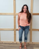 High Rise Cuffed Capri With Tummy Control