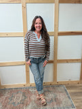 Mid Rise Straight Crop Cuffed Jeans