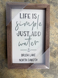 Just Add Water Custom Lake 8.5"x5.5"