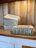 2.5 Cup Hand-Stamped Stoneware Baker Dish
