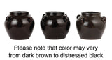 Found Black Clay Jar FINAL SALE