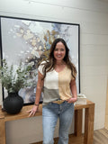 KNIT COLOR BLOCK TOP