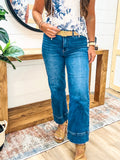 High Rise Crop Wide Jeans