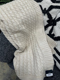 50" X 60" Sand Cable Throw