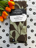 Geometry Eucalyptus Double Sided Tea Towel
