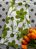 Geometry Blooming Blossoms Tea Towel